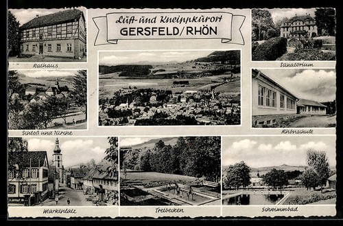 Gersfeld rhön rathaus - ak,