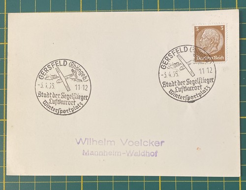 Karte sonderstempel gersfeld - sonderstempel,