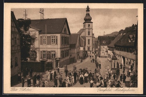 Gersfeld ansichtskarte die - gersfeld,, ansichtskarte,