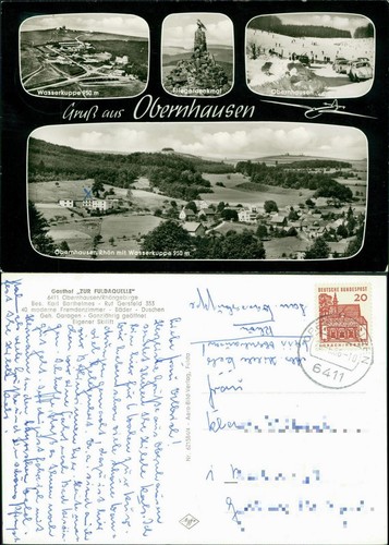 Ansichtskarte gersfeld - ansichtskarte, (rhön)