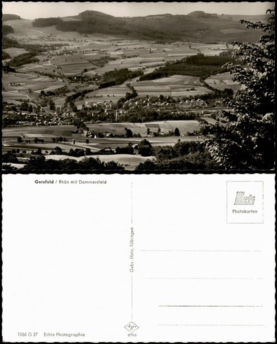 Ansichtskarte gersfeld - ansichtskarte, (rhön)