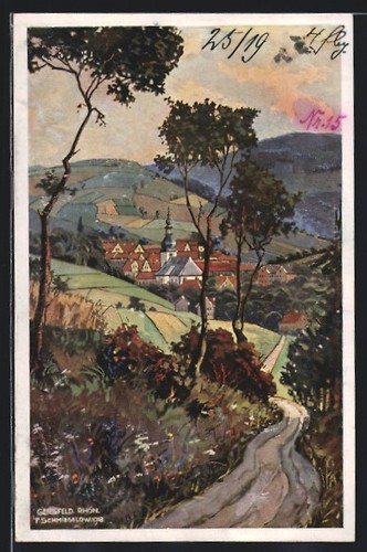 Künstler gersfeld - künstler-ak,