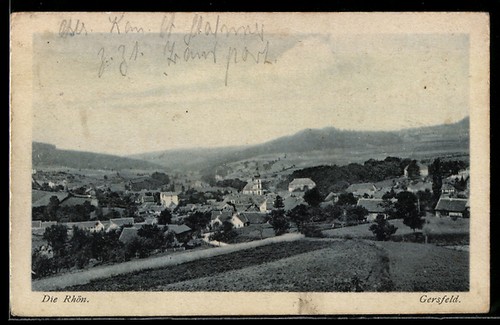 Ansichtskarte gersfeld - ansichtskarte,