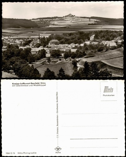 Ansichtskarte gersfeld - ansichtskarte, (rhön)