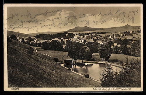 Gersfeld ortsansicht mit - ortsansicht,