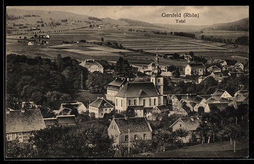 Ansichtskarte gersfeld rhön - ansichtskarte,
