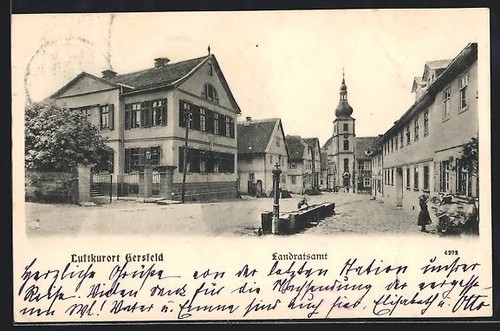 Ansichtskarte gersfeld - ansichtskarte,