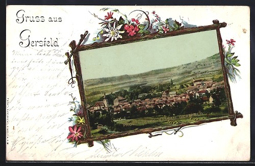 Ansichtskarte gersfeld - ansichtskarte,